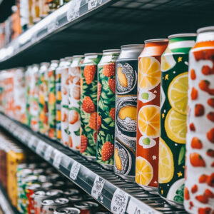 Lattine birra sullo scaffale – immagine articolo blog packaging | beer cans shelf packaging design graphic design – Ascolta Visioni